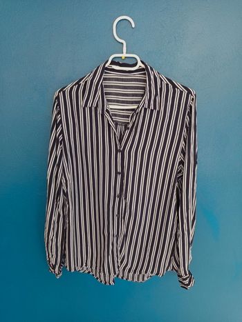 Chemise rayé bleu et blanc