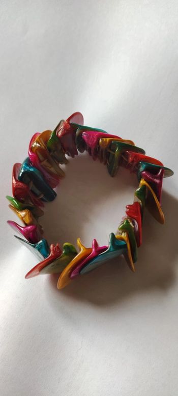 Bracelet nacre colorée