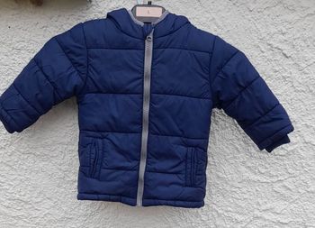Blouson chaud d'hiver bleu