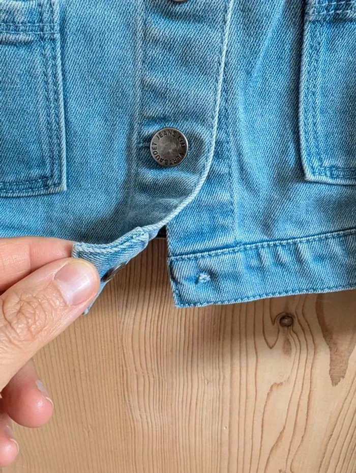 Veste en jean à pression 3 ans - photo numéro 3