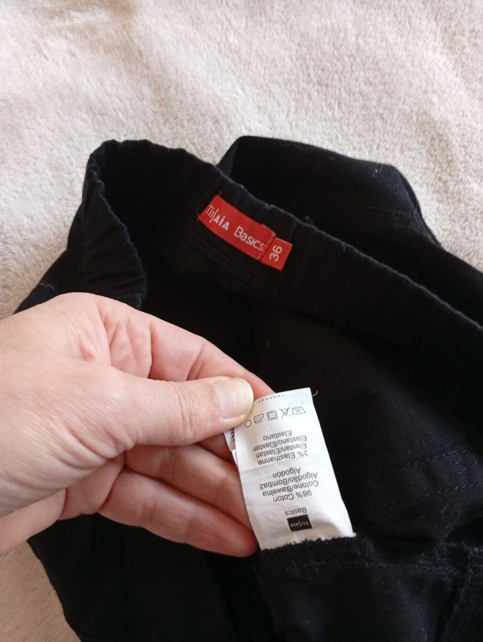 Pantalon noir ceinture élastique 36 - photo numéro 8