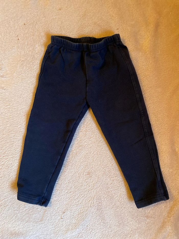 Pantalon jogging chaud marine 23 mois