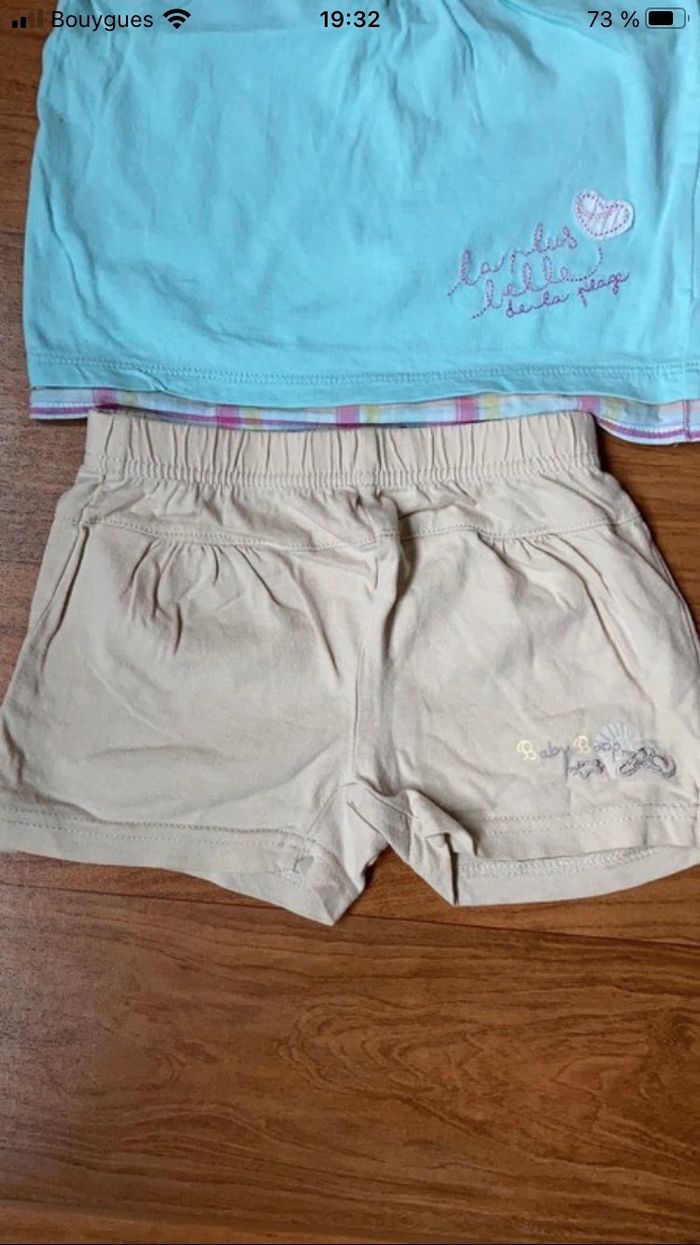 Ensemble short t-shirt 24 mois 2 ans - photo numéro 3
