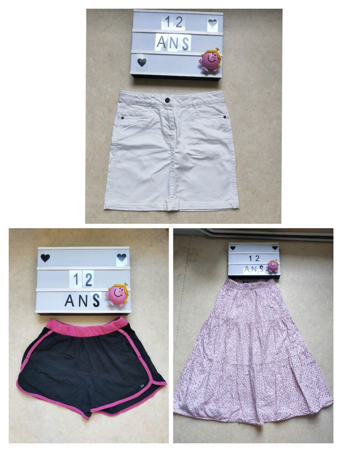 gros lot de fille 12 ans - vêtements + robes + jupes - photo numéro 2