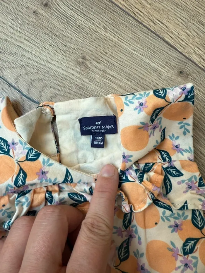 Magnifique robe Sergent Major thème pêche 🍑 - taille 4 ans - photo numéro 3