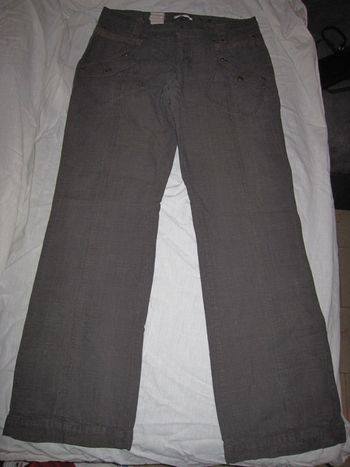 Pantalon Promod 42 Marron Femme