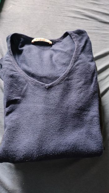 Pull camaïeu bleu