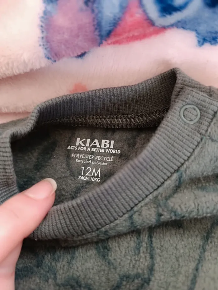 Pyjamas 2 pièces Kiabi taille 12 mois - photo numéro 4