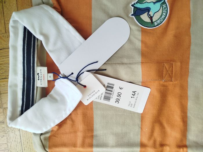 Polo manche longue pull Cyrillus garçon 14 ans neuf - photo numéro 4