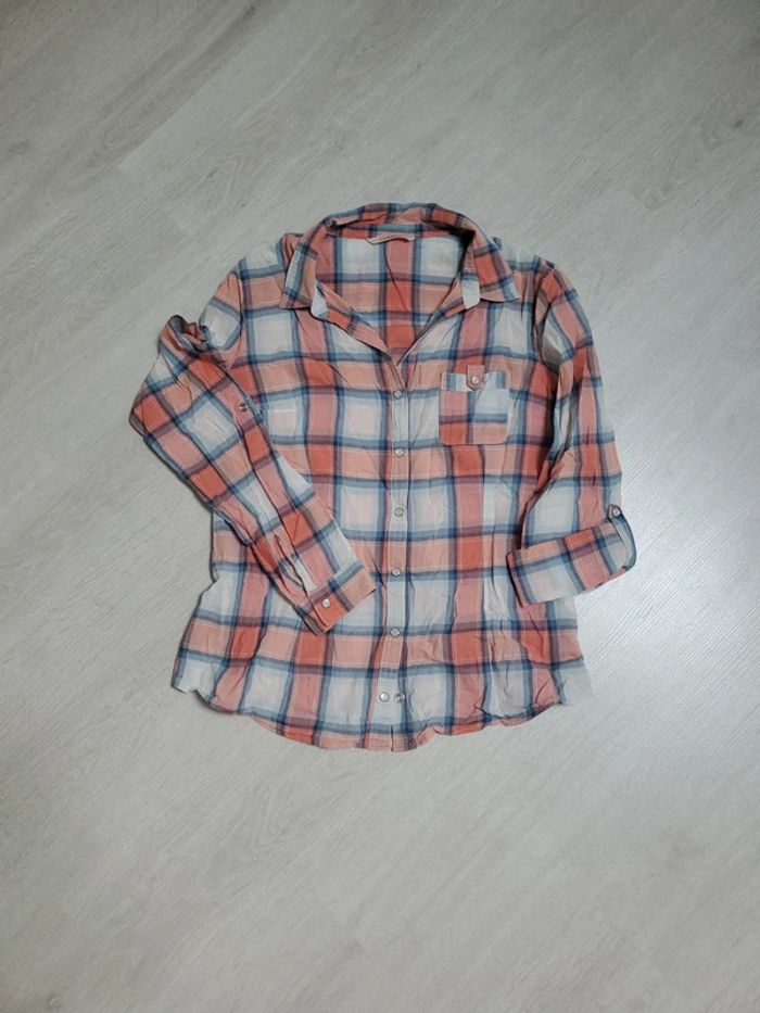 Chemise à carreaux - Camaïeu - taille 36