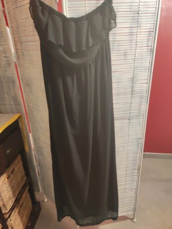 Robe bustier longue noire