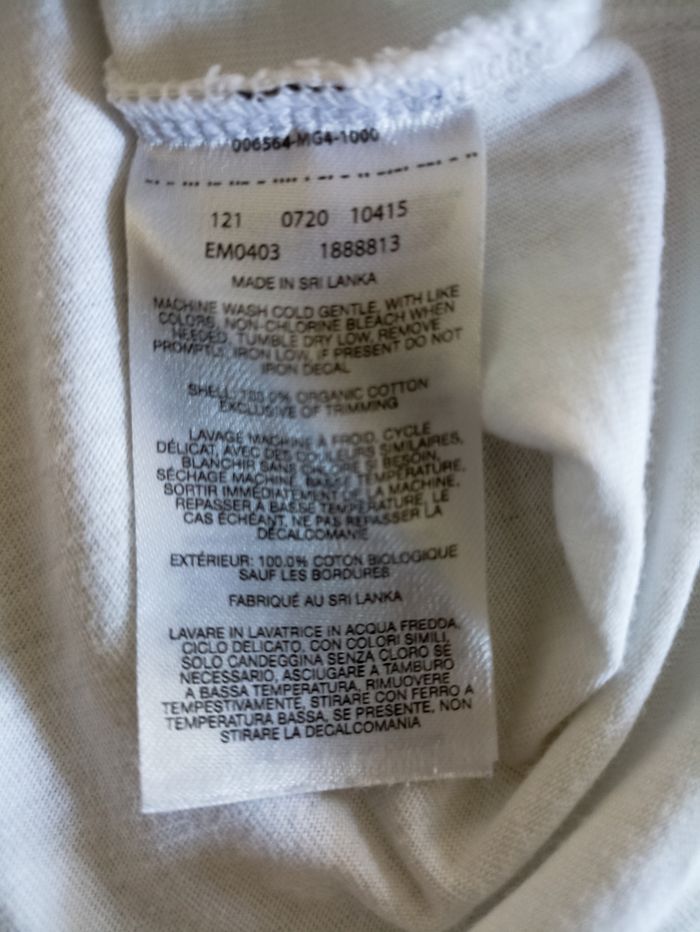 Tee shirt manches courtes blanc Columbia homme taille L coton biologique - photo numéro 6