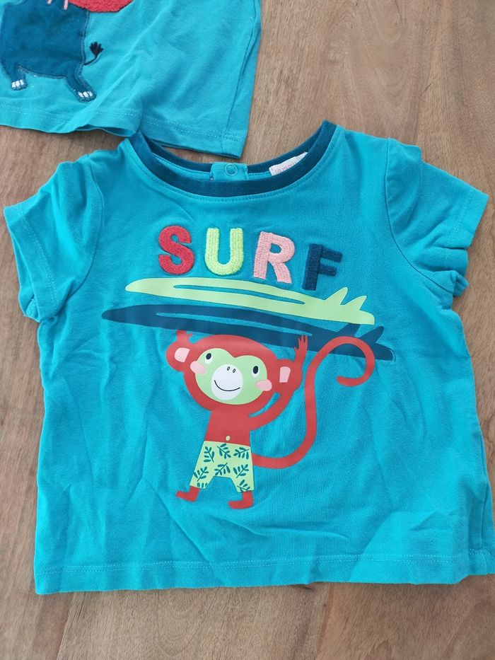 Lot de t-shirts singes 🐒 18 mois - photo numéro 4