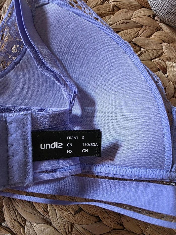 Soutien gorge/bralette bleu undiz taille s neuf - photo numéro 7
