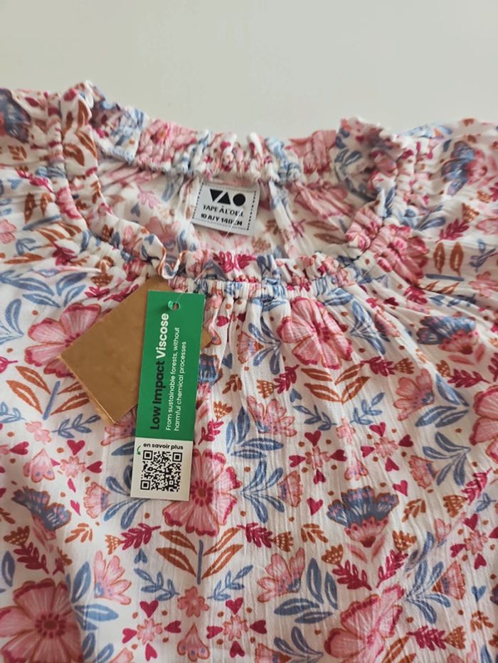 Blouse Tape à l'oeil imprimé floral rose - photo numéro 3