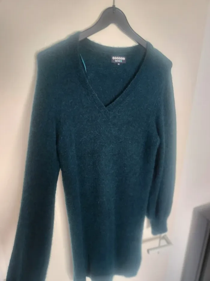 Jolie robe pull Bonobo taille XS couleur émeraude