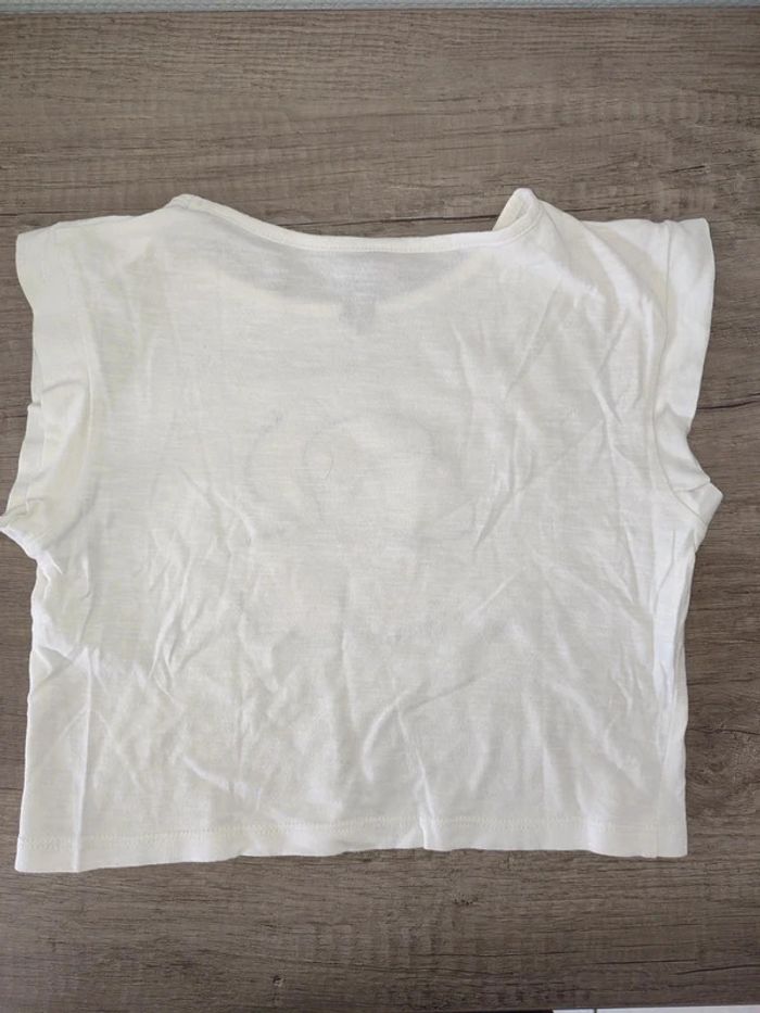 T shirt blanc avec une fleur jaune 6 ans Orchestra - photo numéro 2