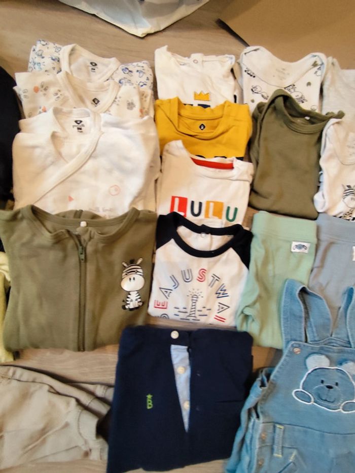 Mot vêtements garçon 9/12 mois - photo numéro 5