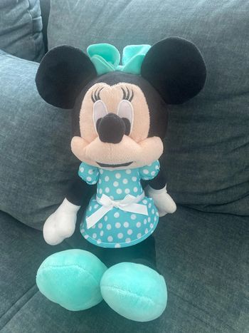 Peluche Minnie turquoise 40cm super état