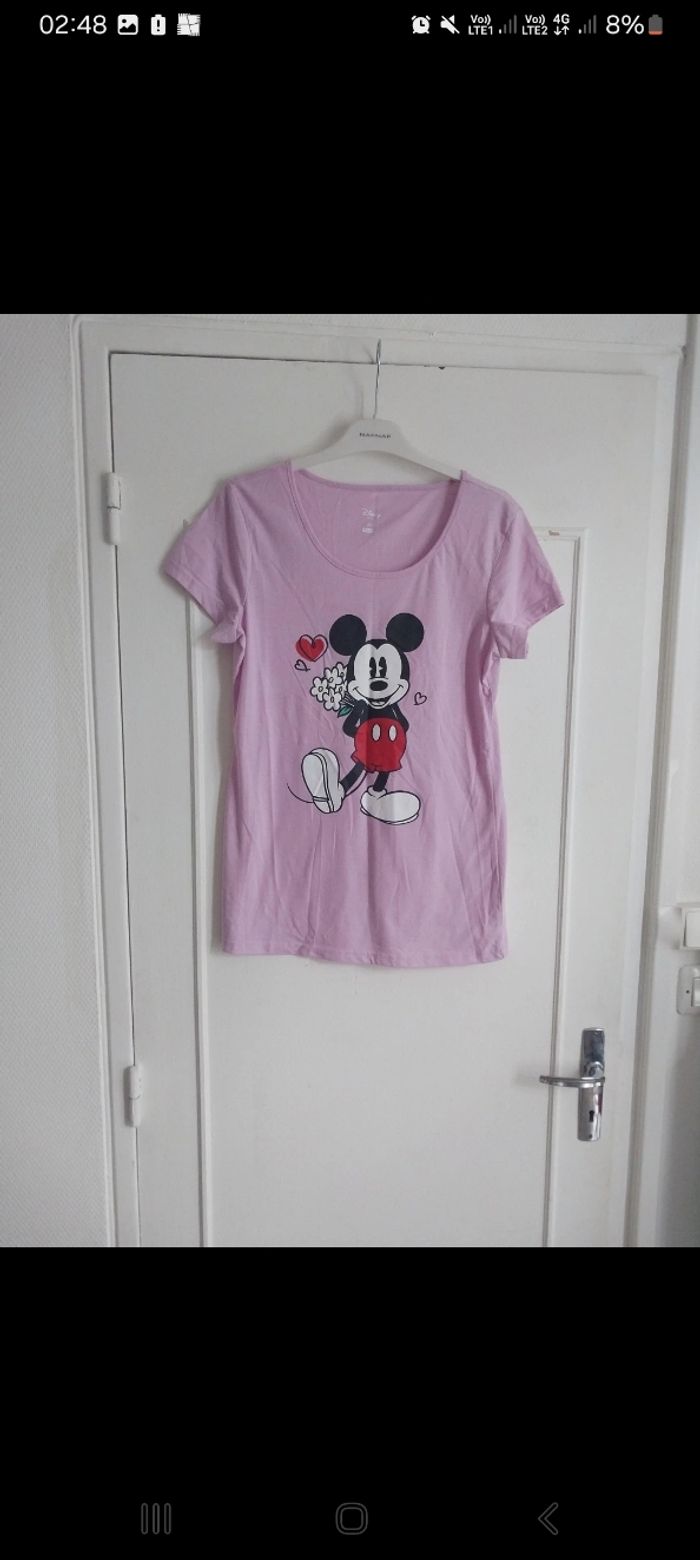 Jolie T shirt Mickey rose