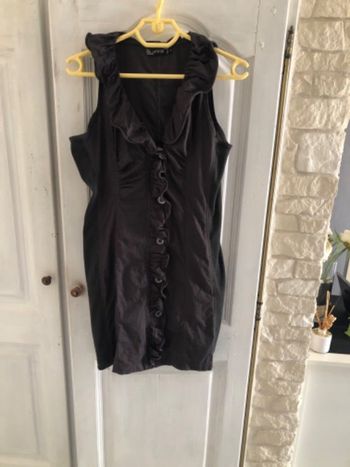 Robe sans manche gris foncé