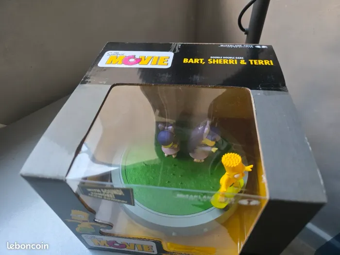 Figurine set Simpsons McFarlane Doodle Double dare Bart Sherry & Terry - photo numéro 2
