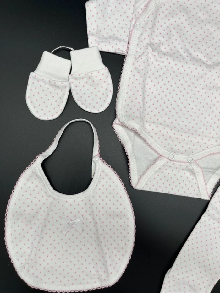 Set de 5 pièces neuves bébé fille minhon - photo numéro 2