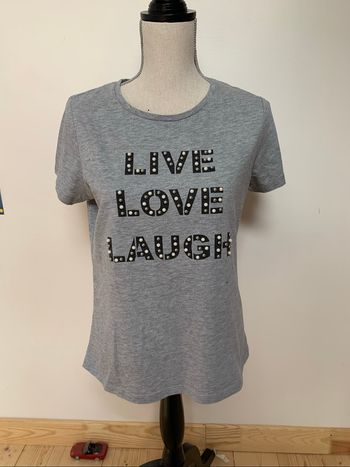 T-shirt gris Camaïeu taille 40