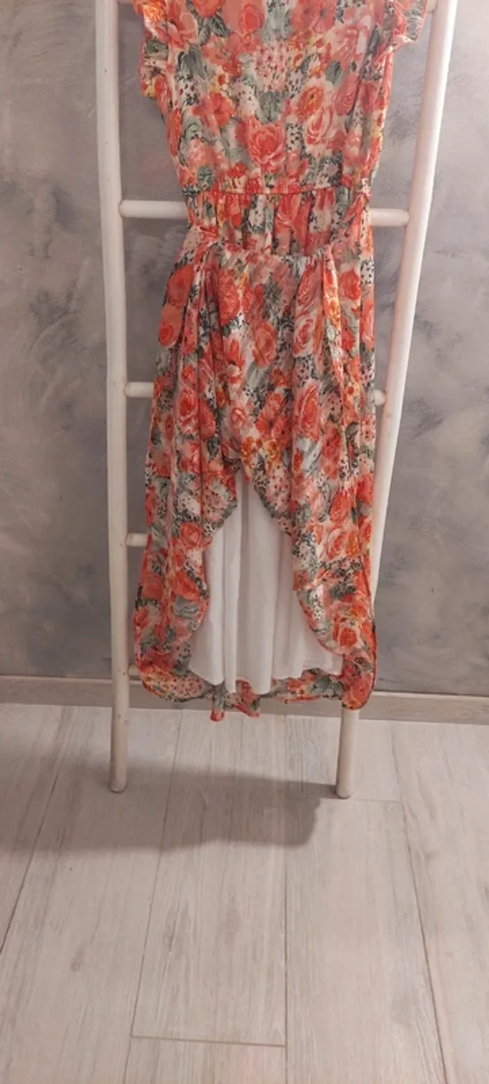 Robe longue fleurie taille L / XL papareil - photo numéro 9