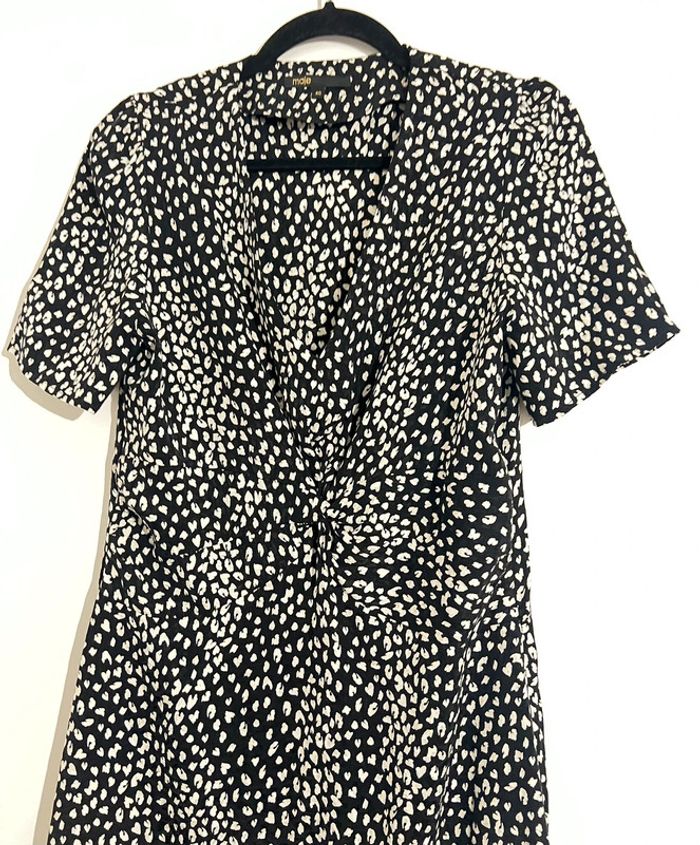 Robe Maje avec des petits cœurs Col V Taille 40 - photo numéro 7