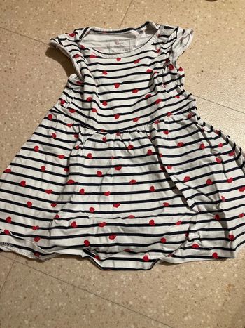 Robe marinière à cœurs