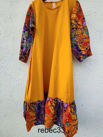 Robe longue colorée