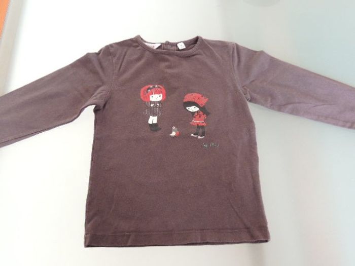 Tee shirt manches longues fille kiabi 4 ans