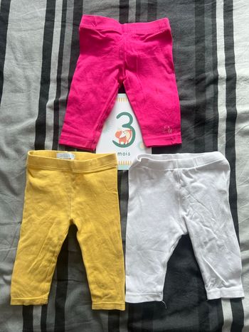 Lot leggings - 3 mois