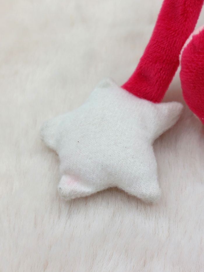 BABY NAT Peluche doudou chat gris mauve rose luminescent lune étoile BN0139 - photo numéro 6