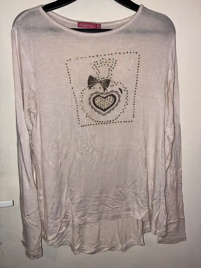 T-shirt asymétrique manches longues, 32, Sismix. - photo numéro 2