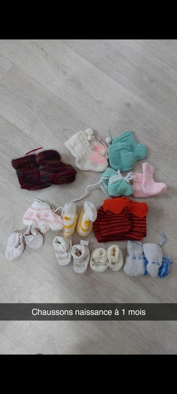 Lot Chausson naissance/3mois