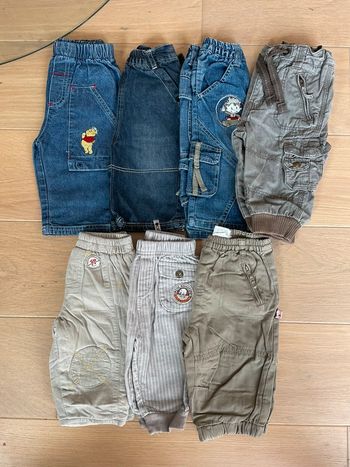 Lot 7 pantalons - 6 mois