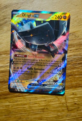Carte pokemon Dinglu EX   127/193