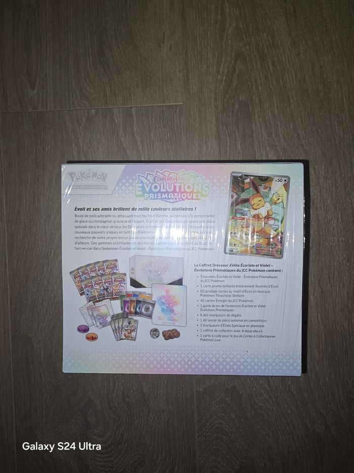 Pokemon coffret dresseur d'élite etb evolutions prismatiques 8.5 défaut de scellage - photo numéro 4
