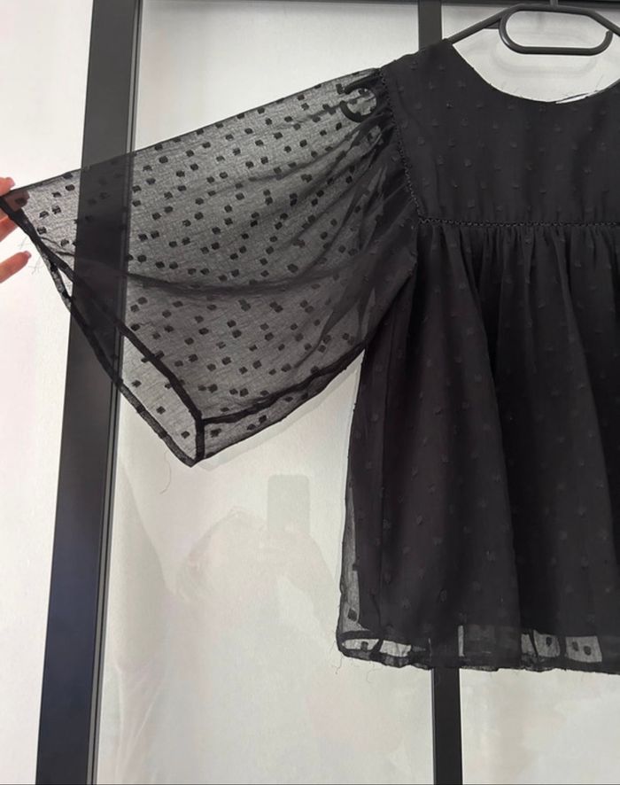 Chemisier noir en tulle - photo numéro 3