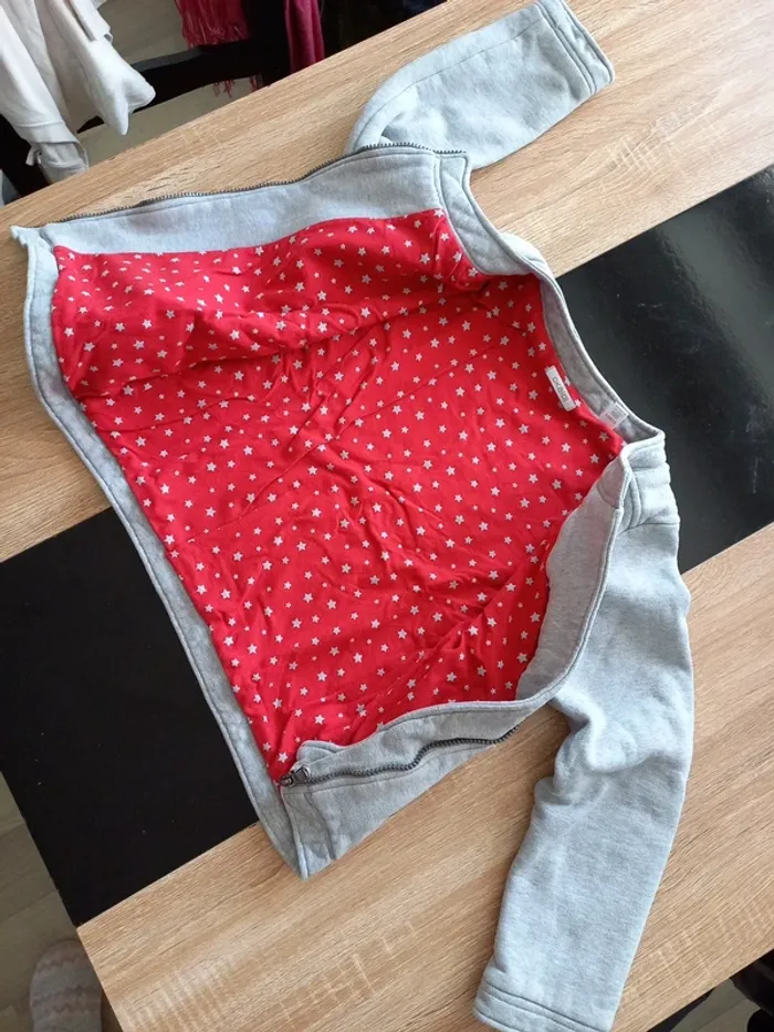 Gilet fille gris 10 ans - photo numéro 4