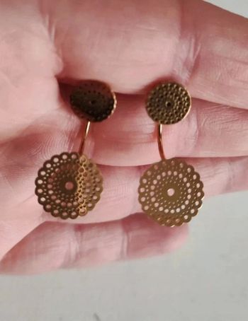Boucles d'oreilles dorées