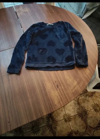Pull bleu coeur
