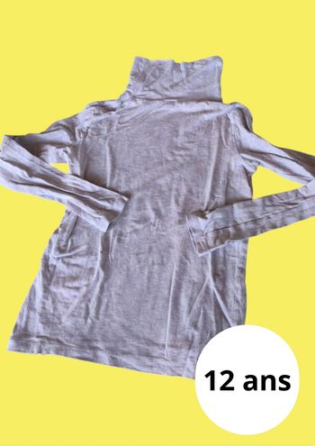 Sous pull col roulé 12 ans Kiabi