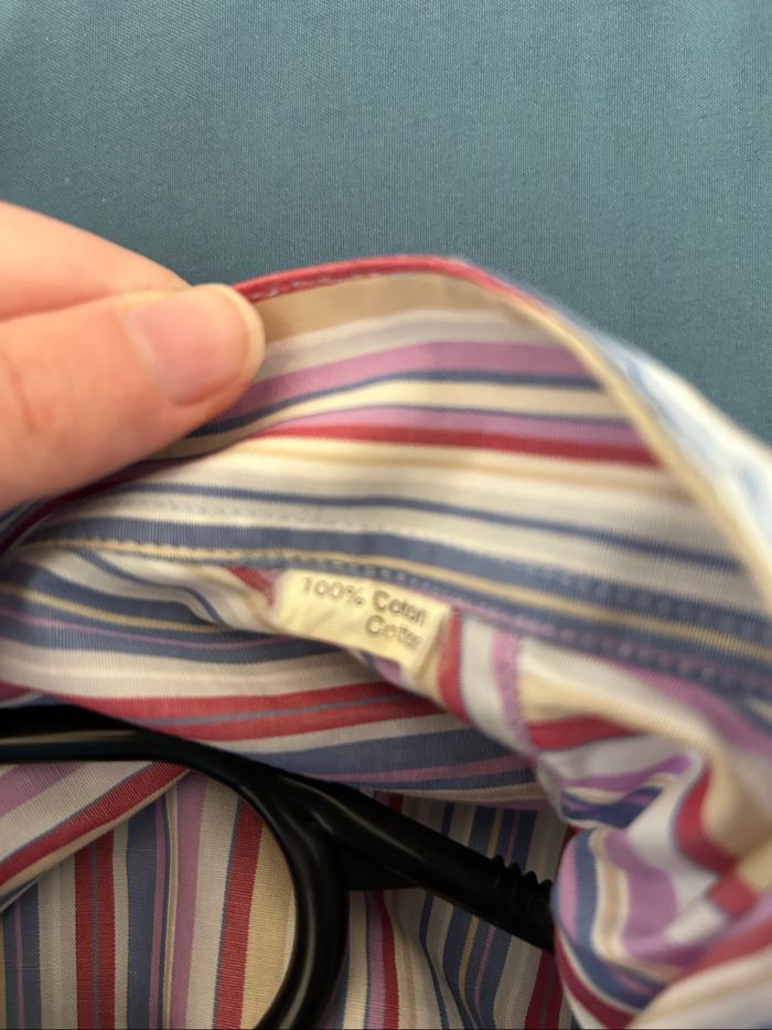 Chemise violette à rayures Homme Burton Taille L - photo numéro 8