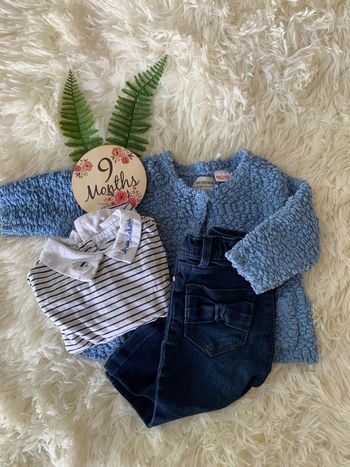 Ensemble marin fille 9m