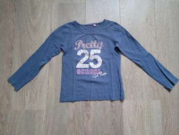 T-shirt à manches longues bleu marine