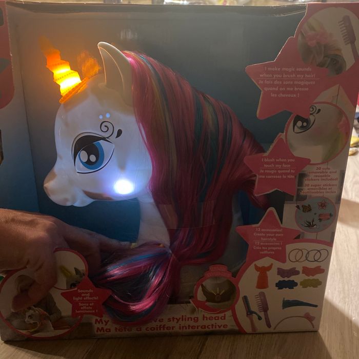Tête à coiffer licorne interactive lexibook 30€