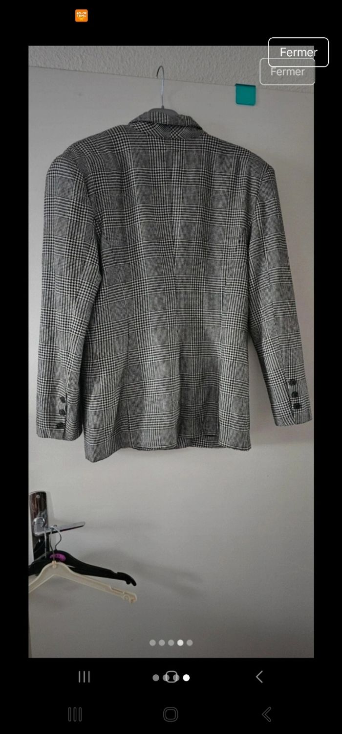 Joli blazer cintré prince de galles Vertigo 40 - photo numéro 4